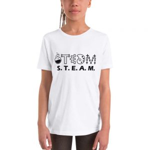 S.T.E.A.M. Theme – Youth Short Sleeve T-Shirt – White